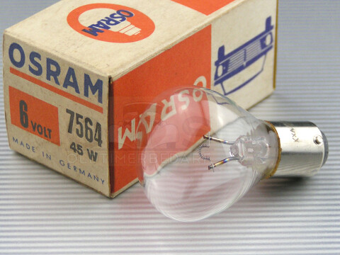 OSRAM Glühlampe 6V 45W Ba15s 35x55